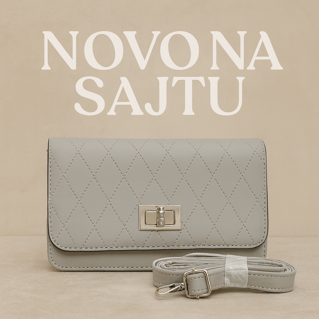 Elegantna siva torbica