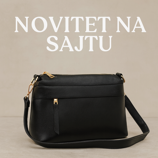 Crna ženska torba+novčanik